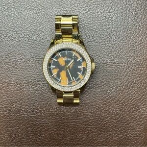 Fossil Gold and Black Women's Watch